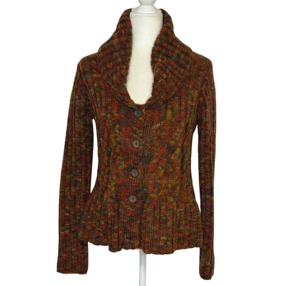 PRANA Multicolor Wool Blend Sweater. Cable Knit. Size M. Excellent Condition!!